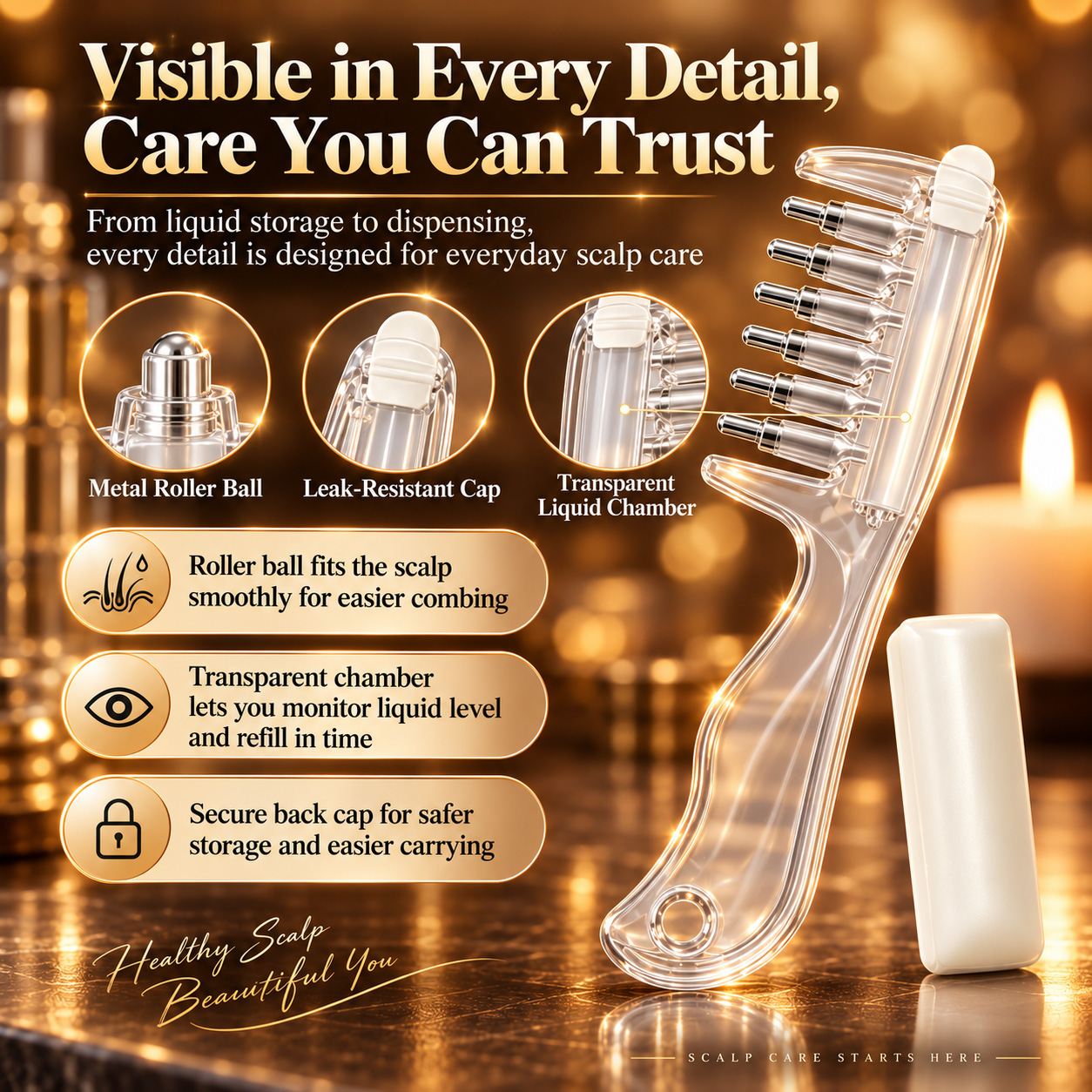 Scalp Serum Applicator Comb - Image 2
